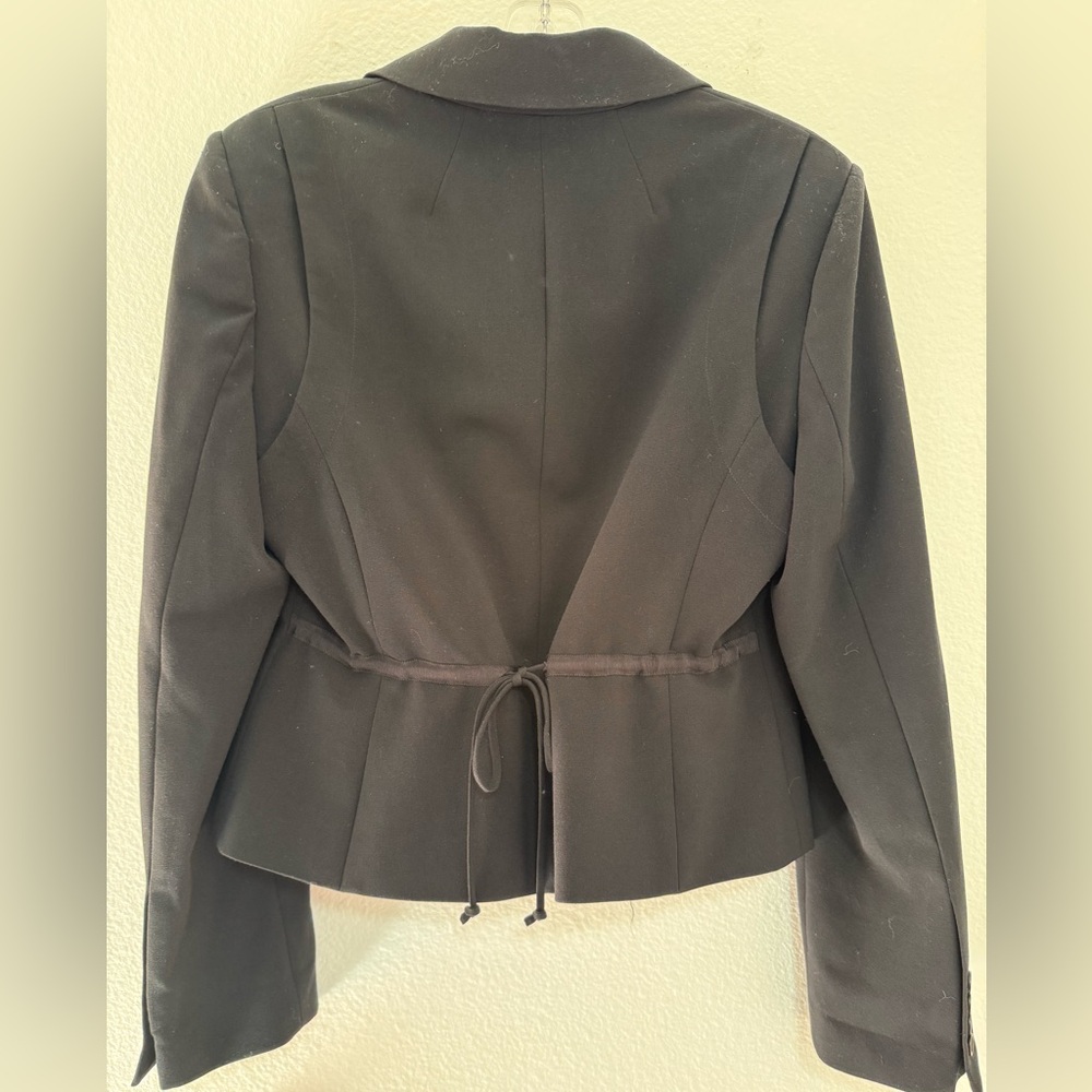 BCBGMaxAzria Black Two-Button Tailored Cropped Bl… - image 3